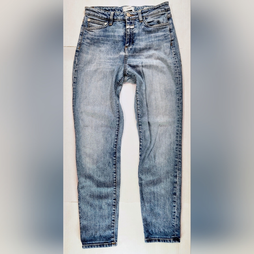 Closed Baker High Rise Womens Jeans Size 26 Light Wash Faded Made In Italy 0029